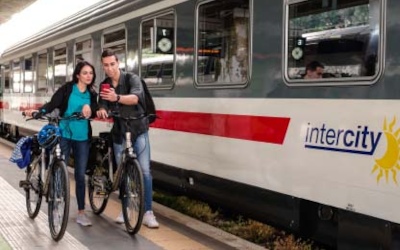 In treno con la bici